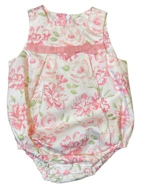 Janie and Jack Flowering Brilliance Floral Bubble Romper 6-12 months